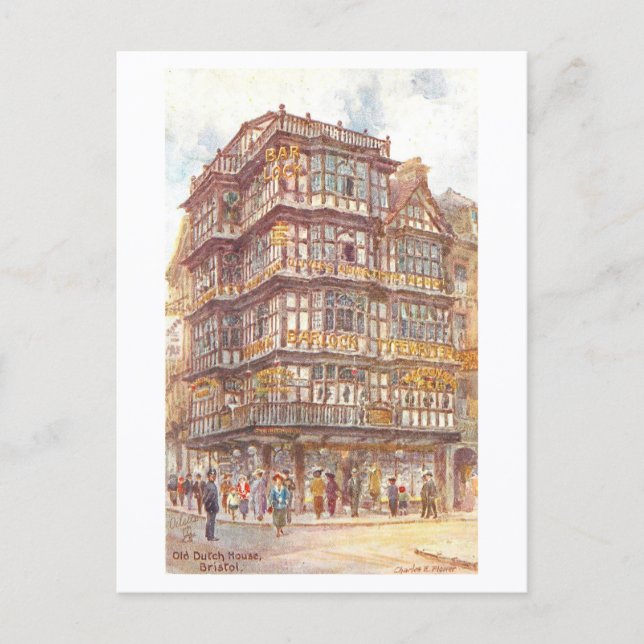 Carte Postale Maison Vieille Hollandaise, Bristol (Devant)
