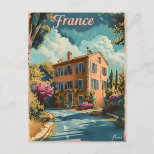Carte Postale Maison vintage au coeur de la France