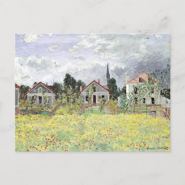 Carte Postale Maisons à Argenteuil Claude Monet (Devant)