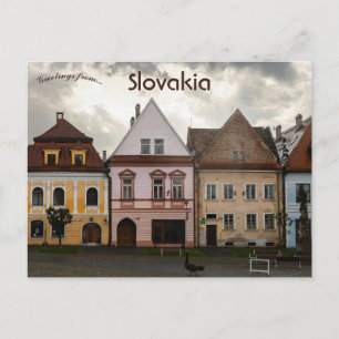 Carte Postale Maisons à Bardejov Slovaquie