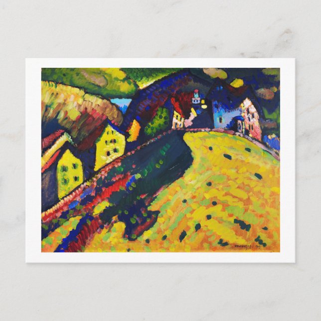 Carte Postale Maisons à Murnau, Wassily Kandinsky (Devant)
