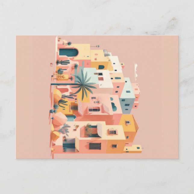 Carte Postale Maisons cityscape (Devant)