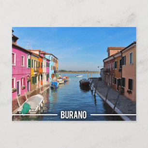 Carte Postale Maisons colorées de Burano