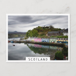 Carte Postale Maisons colorées en Portree, Skye