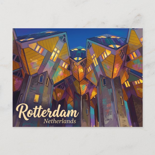Carte Postale Maisons Cubes Pays-Bas (Devant)