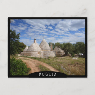 Carte Postale Maisons de Trulli dans les Pouilles/Pouilles