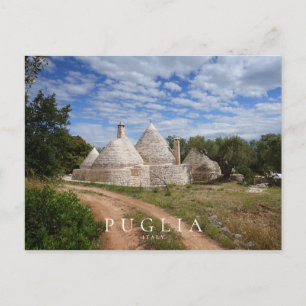 Carte Postale Maisons de Trulli en Pouilles, Italie