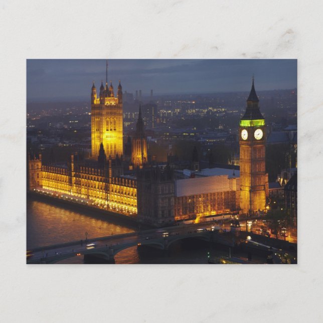 Carte Postale Maisons du Parlement, Big Ben, Westminster (Devant)