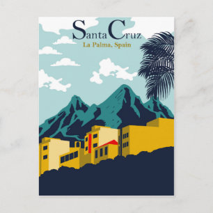 Carte Postale Maisons en Père Noël Cruz, La Palma, Espagne