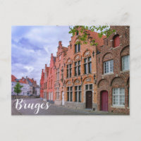 Maisons médiévales en briques colorées à Bruges, B
