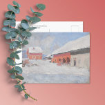 Carte Postale Maisons rouges Neige Norvège Monet<br><div class="desc">Une carte postale d'art de Claude Monet (1840-1926),  un impressionniste français,  intitulée Red Houses at Bjornegaard in the Snow,  Norvège (1895). Un paysage nordique d'hiver d'une grange à cheval et d'une maison rouge dans la neige.</div>