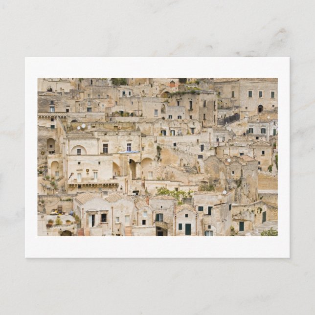 Carte Postale Maisons Sassi, Matera, Basilicate, Italie (Devant)
