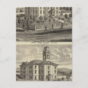 Carte Postale Maisons scolaires, San Jose, Californie