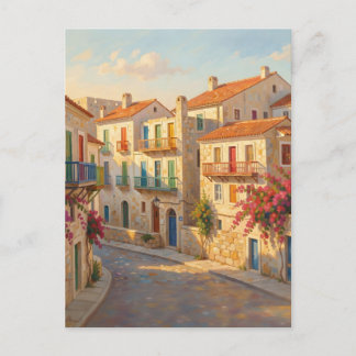 Carte Postale Maisons sur le bastion Sainte-Barbara Valletta Mal
