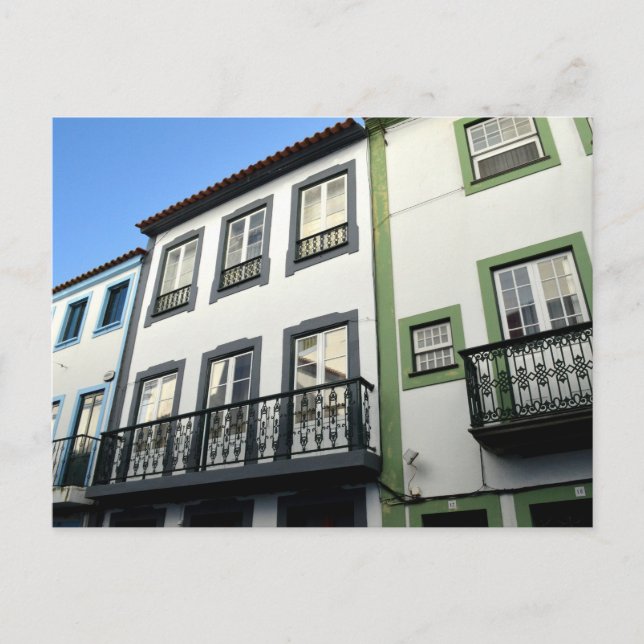 Carte Postale Maisons Traditionnelles: Terceira, Açores (Devant)
