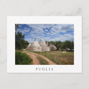 Carte Postale Maisons Trulli dans les Pouilles/Pouilles