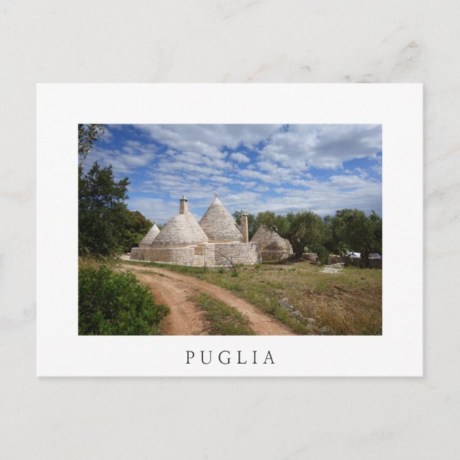 Carte Postale Maisons Trulli dans les Pouilles/Pouilles (Devant)