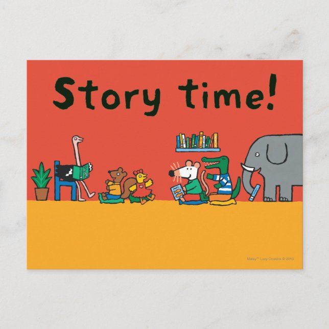 Carte Postale Maisy et amis lisent ensemble (Devant)