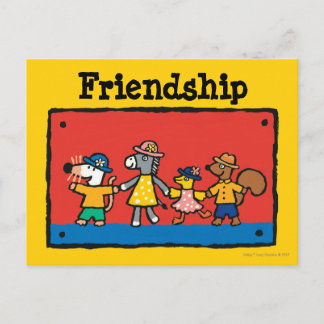 Carte Postale Maisy et les meilleurs amis tiennent les mains