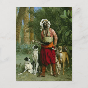 Carte Postale Maître de Hounds par Gerome