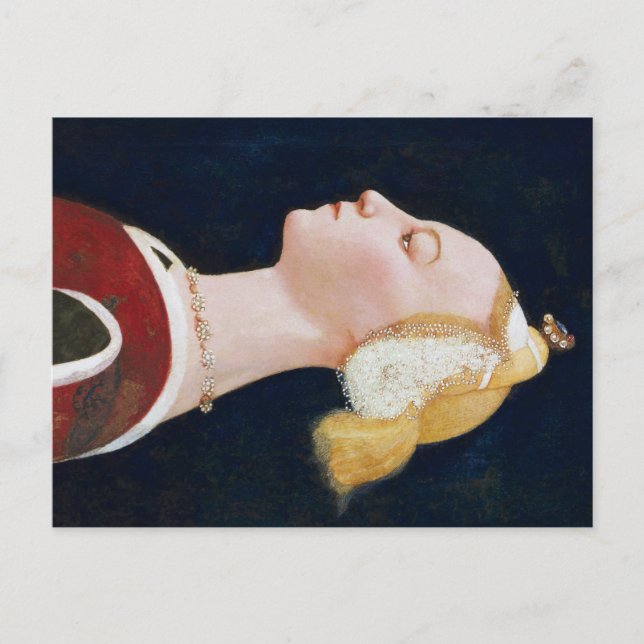 Carte Postale Maître de la Nativité Castello Portrait d'une dame (Devant)