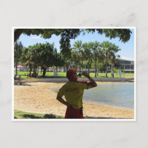 Carte Postale maître-nageur de plage de darwin