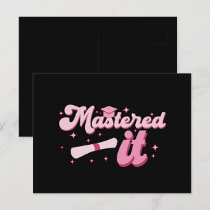 Carte Postale Maîtrisé Cadeau de diplôme de master MBA