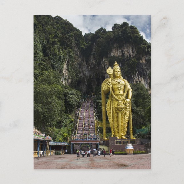 Carte Postale Majesté dorée à l'entrée des grottes de Batu (Devant)