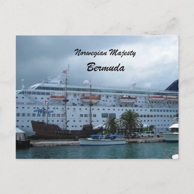 Carte Postale Majesté norvégienne (Devant)