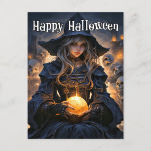 Carte Postale Majestic Salem Witch   Bonne Halloween