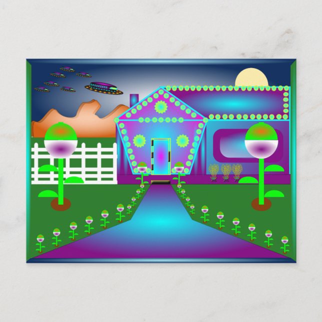 Carte postale Majik du soir (Devant)