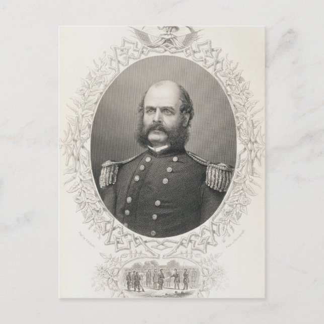 Carte Postale Major Ambrose Everett Burnside (Devant)