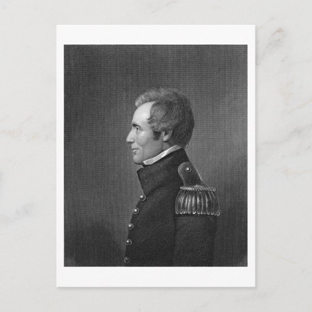 Carte Postale Major-général Edmund Pendleton Gaines (1777-1849) (Devant)