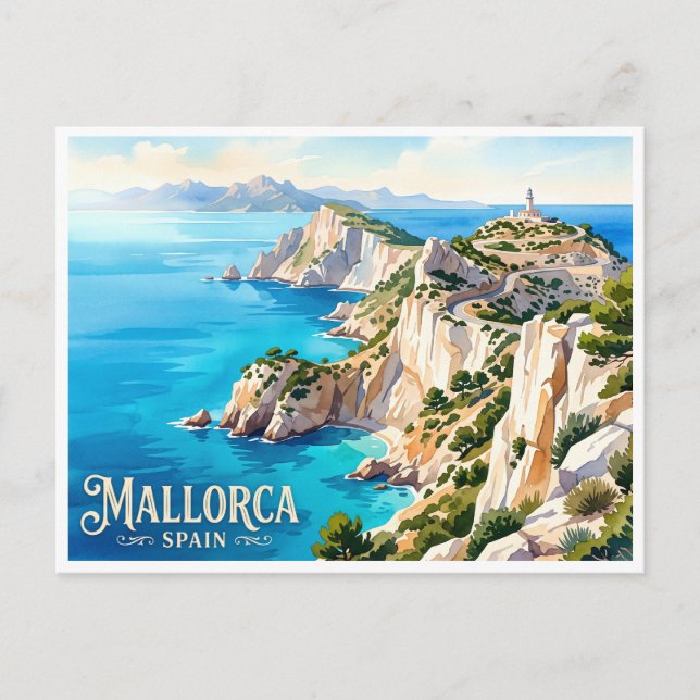 Carte Postale Majorque Cap de Formentor Espagne (Devant)