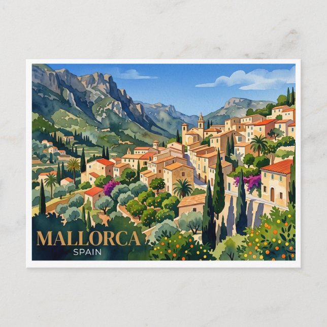 Carte Postale Majorque Valldemossa Espagne (Devant)