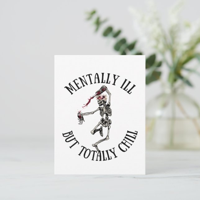 Carte Postale Mal, mais totalement cool citations drôles (Debout devant)