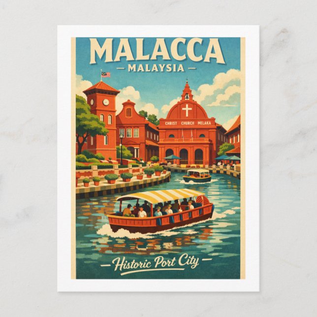 Carte Postale Malacca in Malaysia travel (Devant)