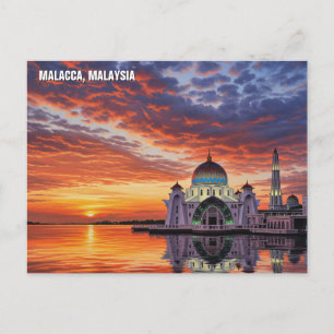 Carte postale Malacca Straits Mosquée Malaisie