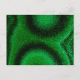Carte Postale Malachite circulaire verte