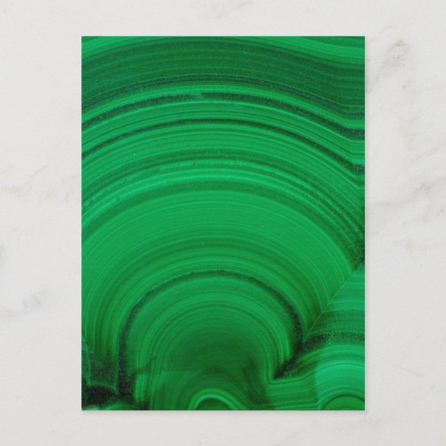 Carte Postale Malachite verte en gros plan (Devant)
