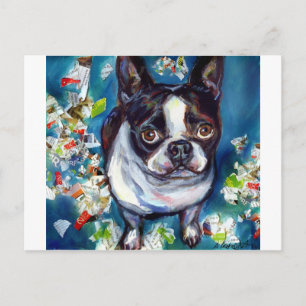 Carte Postale Maladie de Boston Terrier Shredder