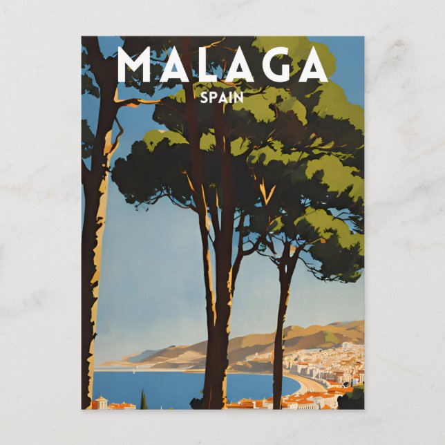 Carte Postale Malaga Espagne (Devant)