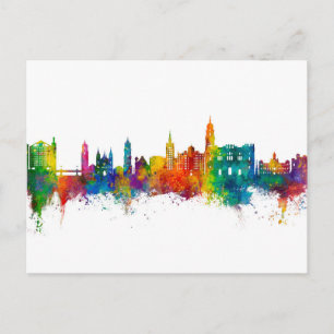 Carte Postale Málaga Espagne Skyline