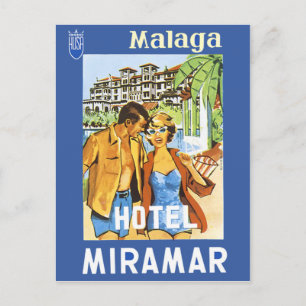 Carte Postale Malaga - Hotel Miramar