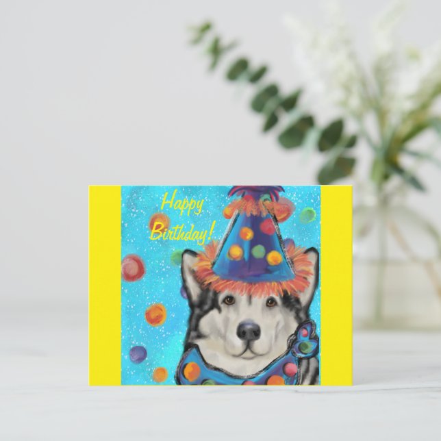 Carte Postale Malamute d'Alaska (Debout devant)