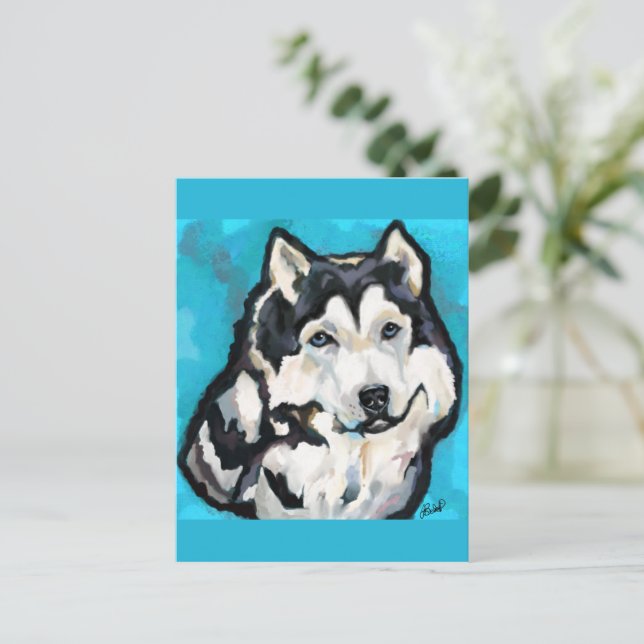 Carte Postale Malamute d'Alaska (Debout devant)