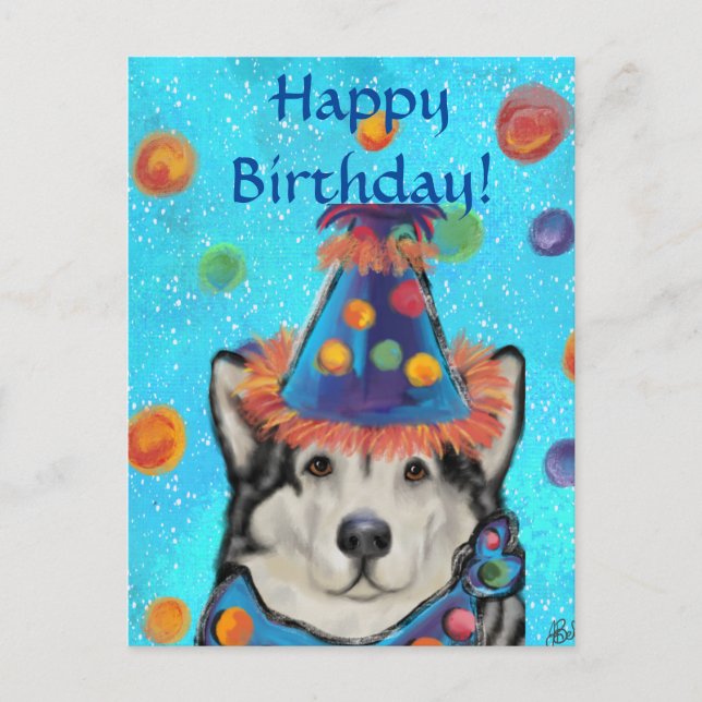 Carte Postale Malamute d'Alaska (Devant)