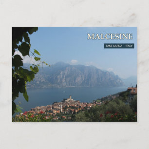 Carte Postale Malcesine et panorama du lac de Garde