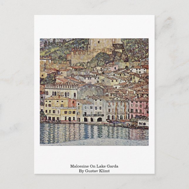 Carte Postale Malcesine Sur Le Lac De Garde Par Gustav Klimt (Devant)