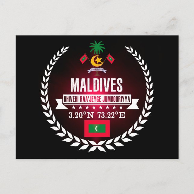 Carte Postale Maldives (Devant)